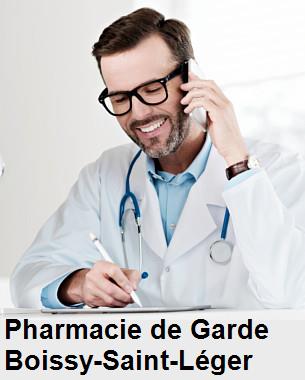 Pharmacie de garde ouverte aujourd'hui sur Boissy-Saint-Léger (94470), urgence 24h/24h et 7j/7j, nuit et dimanche.