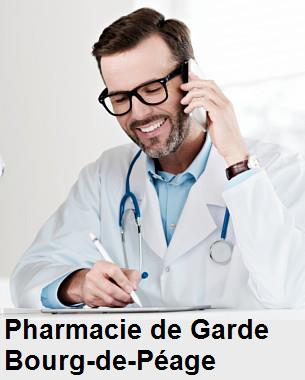 Pharmacie de garde ouverte aujourd'hui sur Bourg-de-Péage (26300), urgence 24h/24h et 7j/7j, nuit et dimanche.