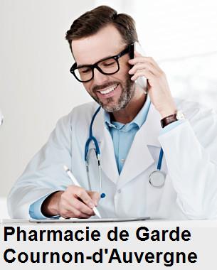 Pharmacie de garde ouverte aujourd'hui sur Cournon-d'Auvergne (63800), urgence 24h/24h et 7j/7j, nuit et dimanche.
