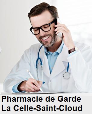 Pharmacie de garde ouverte aujourd'hui sur La Celle-Saint-Cloud (78170), urgence 24h/24h et 7j/7j, nuit et dimanche.