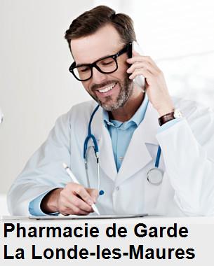 Pharmacie de garde ouverte aujourd'hui sur La Londe-les-Maures (83250), urgence 24h/24h et 7j/7j, nuit et dimanche.