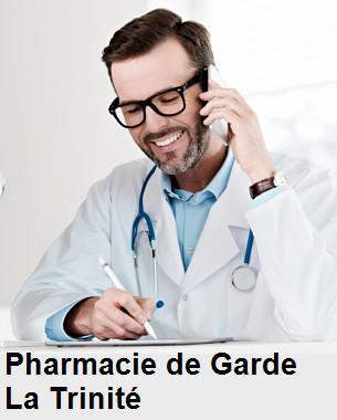 Pharmacie de garde ouverte aujourd'hui sur La Trinité (27930), urgence 24h/24h et 7j/7j, nuit et dimanche.