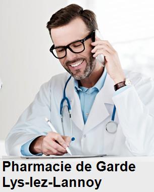 Pharmacie de garde ouverte aujourd'hui sur Lys-lez-Lannoy (59390), urgence 24h/24h et 7j/7j, nuit et dimanche.