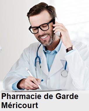 Pharmacie de garde ouverte aujourd'hui sur Méricourt (62680), urgence 24h/24h et 7j/7j, nuit et dimanche.