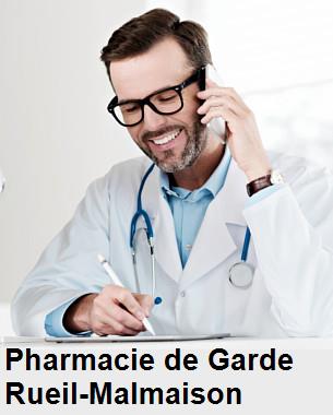 Pharmacie de garde ouverte aujourd'hui sur Rueil-Malmaison (92500), urgence 24h/24h et 7j/7j, nuit et dimanche.