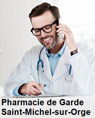 Pharmacie de garde ouverte aujourd'hui sur Saint-Michel-sur-Orge (91240), urgence 24h/24h et 7j/7j, nuit et dimanche.