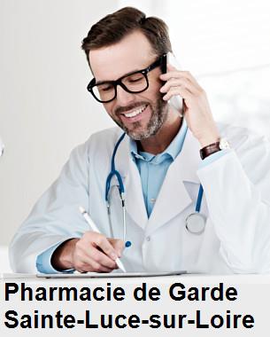 Pharmacie de garde ouverte aujourd'hui sur Sainte-Luce-sur-Loire (44980), urgence 24h/24h et 7j/7j, nuit et dimanche.