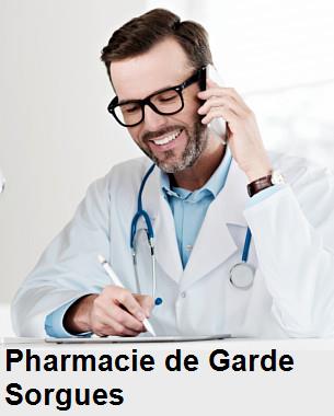 Pharmacie de garde ouverte aujourd'hui sur Sorgues (84700), urgence 24h/24h et 7j/7j, nuit et dimanche.